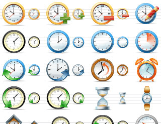 Large Time Icons Screenshot 1