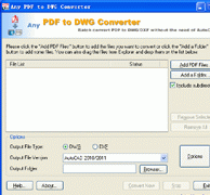 PDF to DWG Converter 9.6.9 Screenshot 1