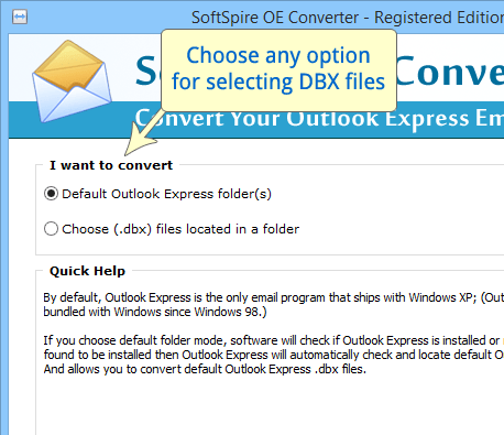 DBX to Outlook 2007 Screenshot 1