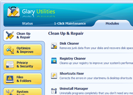 Glary Utilities Slim Screenshot 1