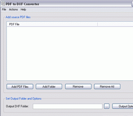 PDF to DXF Converter - 2010.12 Screenshot 1