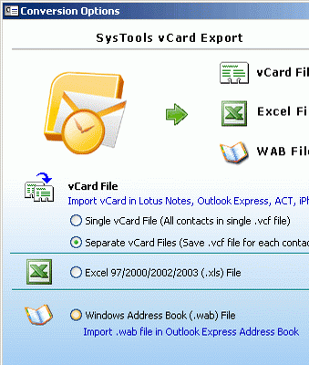 Rearrange Outlook Contacts Information Screenshot 1