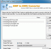 DWF to DWG Converter 2011.1 Screenshot 1