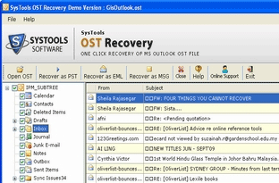 OST to Outlook Migration in PST Screenshot 1
