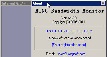 MING Bandwidth Monitor Screenshot 1