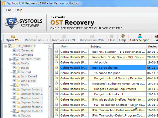 Perfect Tool for OST to PST Tool Screenshot 1