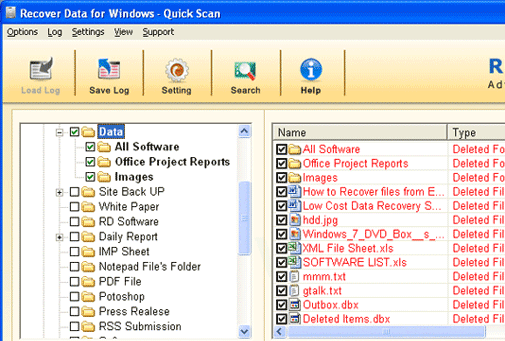 Recover Disk Drive Data Screenshot 1