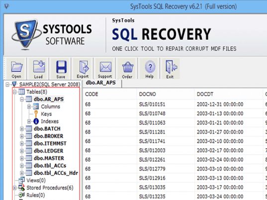 Repair MSSQL Database Screenshot 1