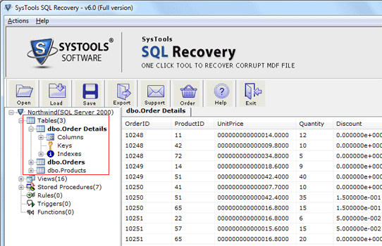 Repair Corrupt Microsoft Database Screenshot 1