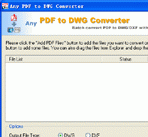 Any PDF to DWG Converter 201201 Screenshot 1
