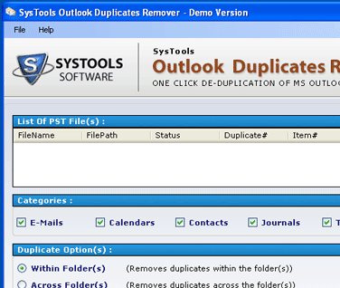 Accurate Outlook Duplicate Remover Screenshot 1