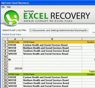 Fixing Corrupt Excel Files Screenshot 1