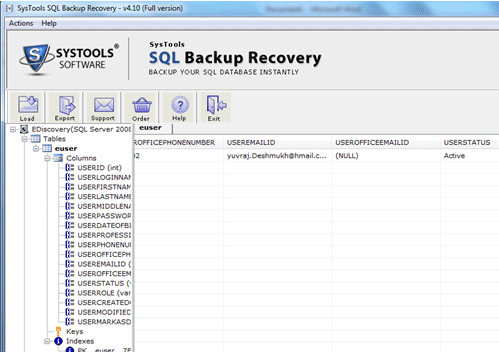 SysTools SQL Backup Recovery Software Screenshot 1