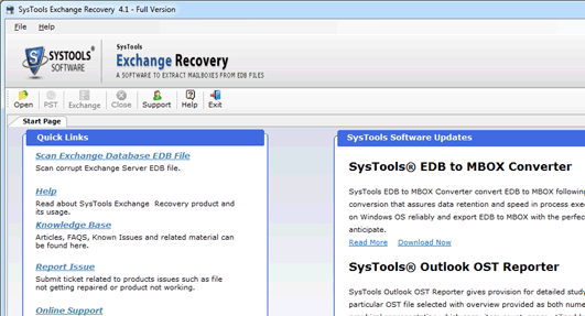 Export EDB Exchange Server 2007 Screenshot 1