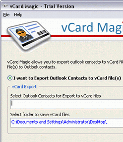 Move vCard to Outlook Screenshot 1