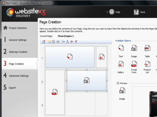 WebSite X5 Evolution Screenshot 1