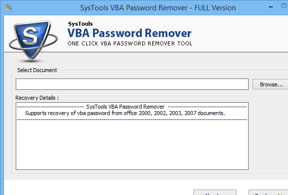 How to Recover VBA Password Screenshot 1