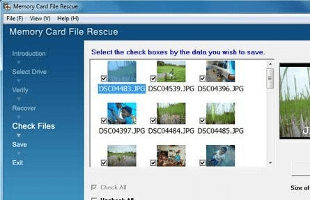 Memory Card File Rescue Screenshot 1