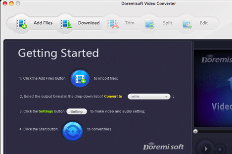 Doremisoft Mac Video Converter Screenshot 1