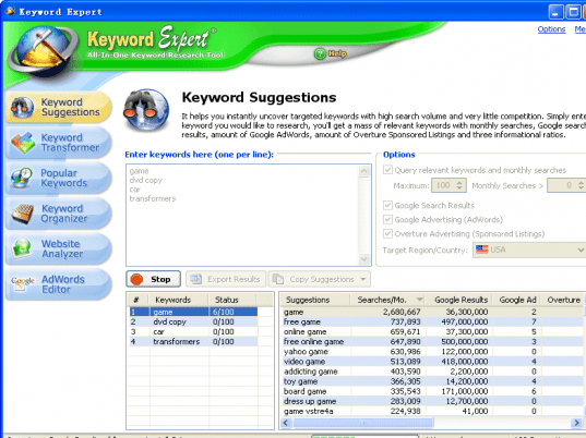 Keyword Expert Screenshot 1