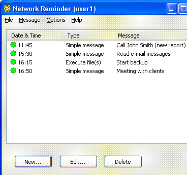 Network Reminder Screenshot 1