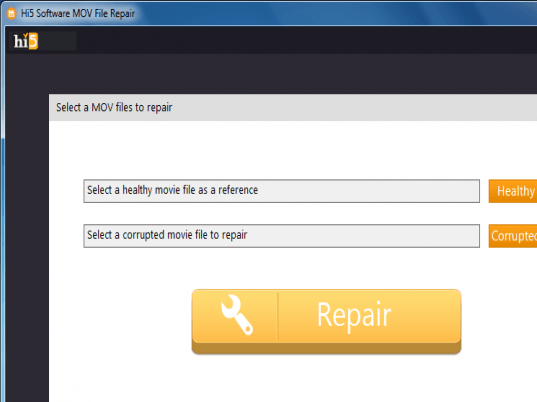 Hi5 Software MOV File Repair Screenshot 1