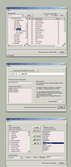 IMI Contacts Exporter Screenshot 1