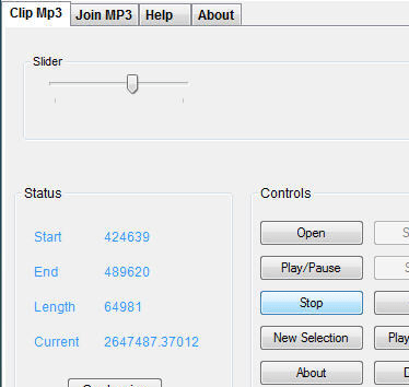 Mp3 Clipper and Joiner Screenshot 1