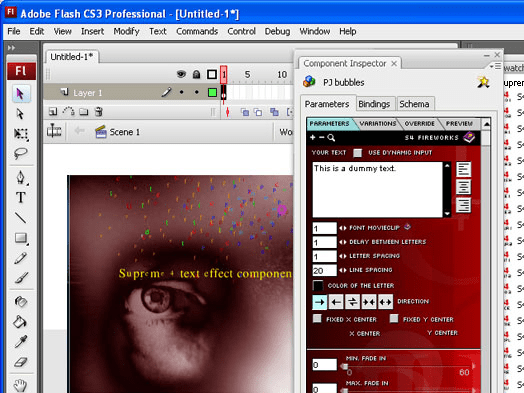 Supreme4 Components AS3, Flash Text Effects Screenshot 1