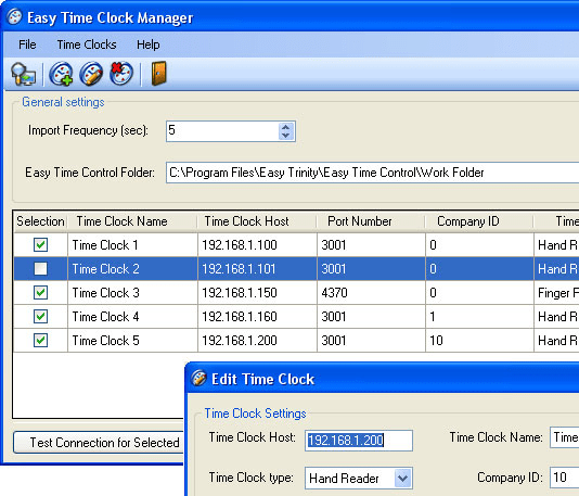 Easy Time Clock Driver Screenshot 1