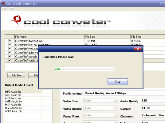 Cool Music Converter Screenshot 1