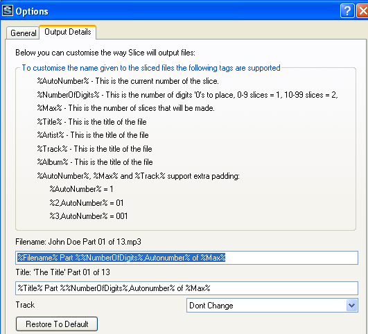 Slice Audio File Splitter Screenshot 1