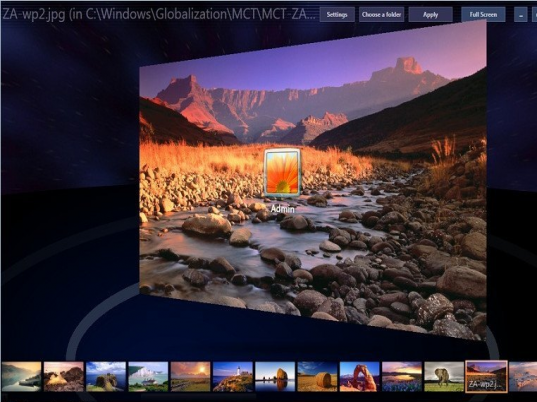 Windows 7 Logon Background Changer Screenshot 1