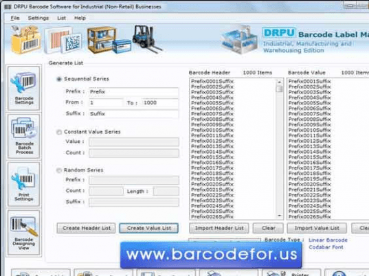Industrial Barcode Generator Screenshot 1
