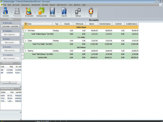 Spryka Desktop Budget Screenshot 1