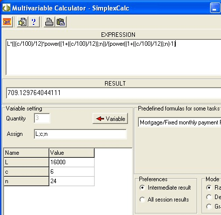 Multivariable Calculator - SimplexCalc Screenshot 1