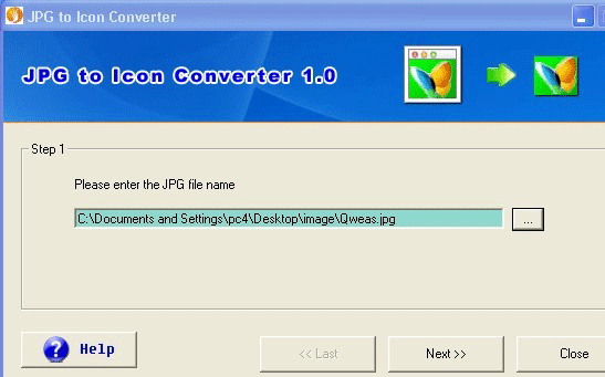 JPG to Icon Converter Screenshot 1