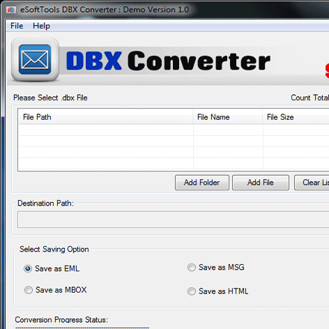 DBX Converter Screenshot 1