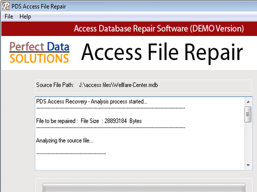 Access File Recovery Tools Screenshot 1