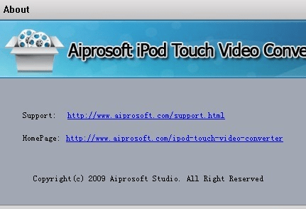 Aiprosoft iPod Touch Video Converter Screenshot 1