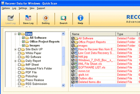 File Recovery Software Screenshot 1