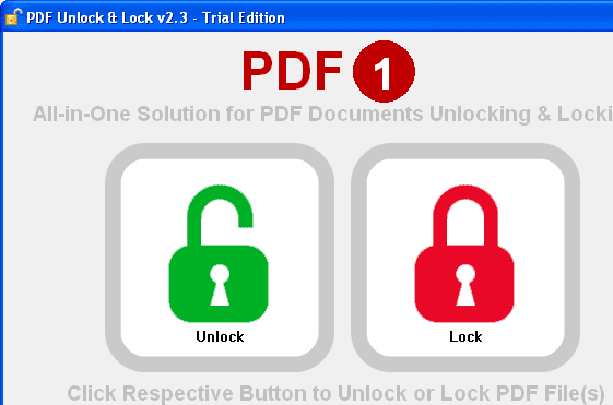 Adobe PDF Unlocker Screenshot 1