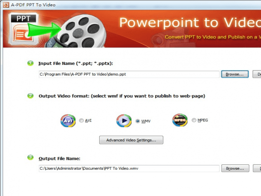 A-PDF PPT to Video Screenshot 1