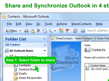 ShareContacts for Outlook Screenshot 1