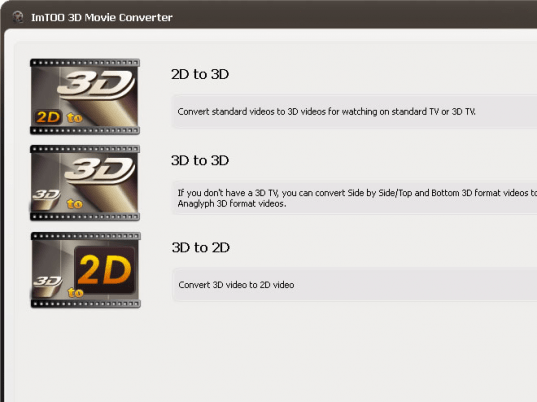ImTOO 3D Movie Converter Screenshot 1