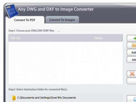 Any DWG and DXF to Image Converter 2012 Screenshot 1