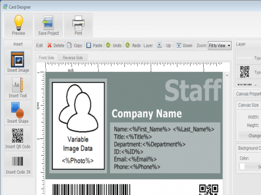 ID Card Workshop Screenshot 1
