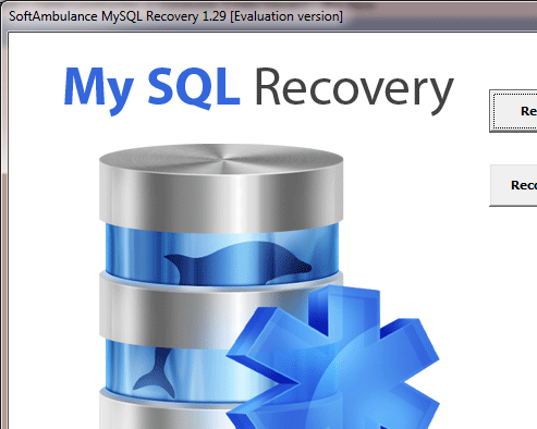 SoftAmbulance MySQL Recovery Screenshot 1