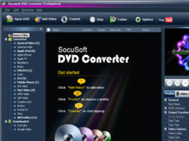 Socusoft DVD Converter Professional Screenshot 1