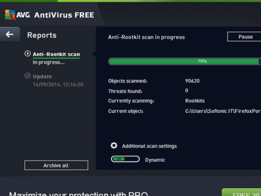 AVG AntiVirus Free Screenshot 1